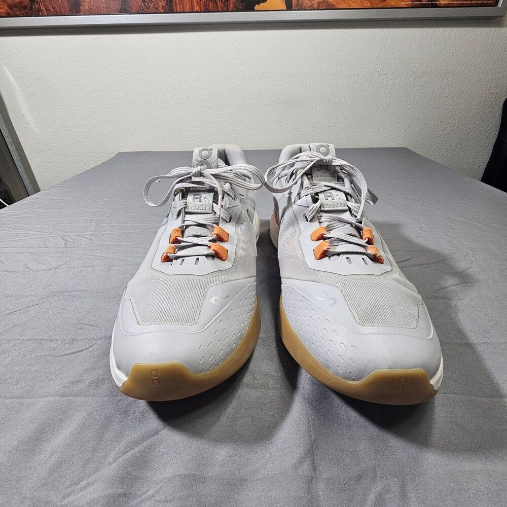 On Running The Roger Pro White Gray Orange Tennis Shoes Men's Size 11